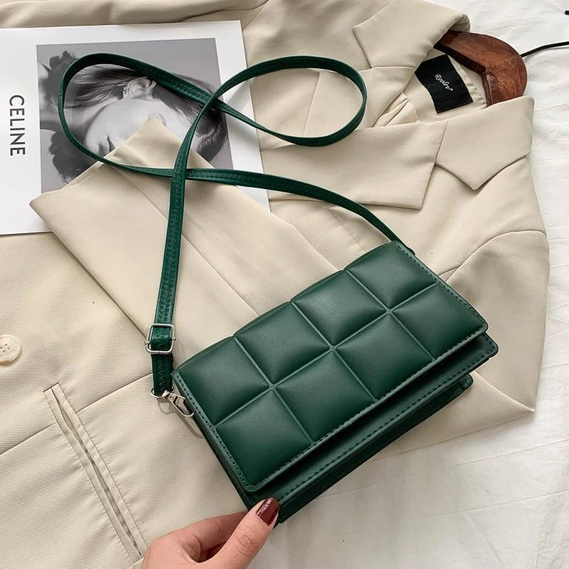 Western Style Large Square Women’s Bag – Elegant Handheld & Crossbody Shoulder Carry